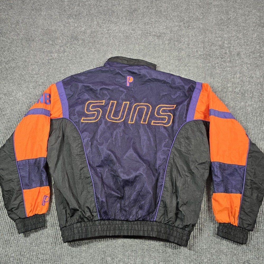 Vintage 90s Phoenix Suns Jacket Mens Large Purple Pro Player Daniel Young NBA - Picture 1 of 10
